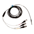 Norsonic Nor4561 5m cable 4p LEMO 00 male to 3xBNC for connecting Nor133 or Nor136 vibration meter to a sensor with BNC connector.