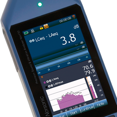 Norsonic Nor150 sound analyser for noise at work application